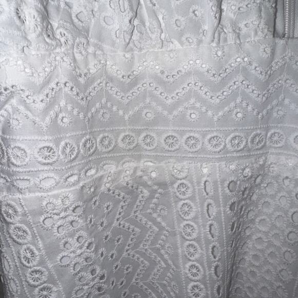 NEW Lulu's Adored Aura White Eyelet Cutout Midi Dress Size Small NWT - Picture 3 of 6